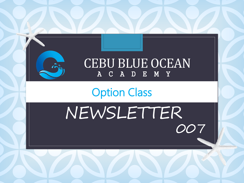 Cebu Blue Ocean - News Letter 007